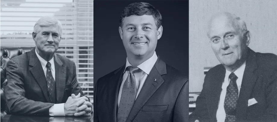 Image of three generations of Milner Financial leadership
